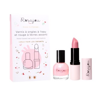 Duo baume à lèvres vegan et vernis à ongles assortis roses "BALLERINE" Vegan