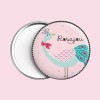 Peacok pocket mirror