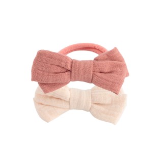 Cotton gauze bow elastics - Bachca