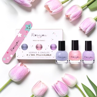 Coffret 3 vernis Cool x Magic x Lavande + lime à ongles