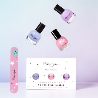 Nail polishes set Cool x Magic x Lavande + nail file