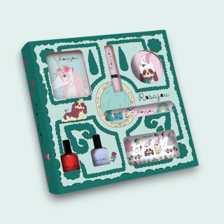 Coffret maquillage fard à joues "jardin"