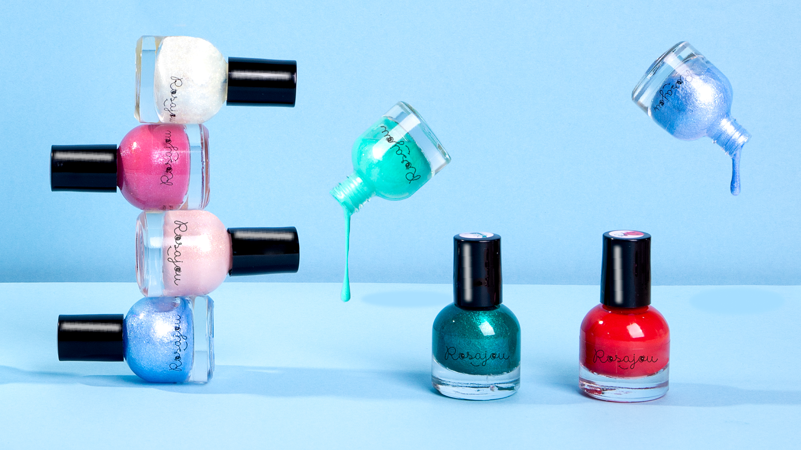 Water based nail polishes