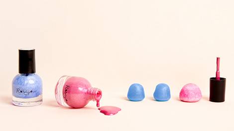 Water based nail polishes